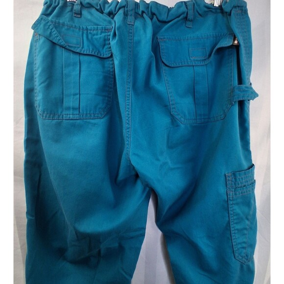 Koi by Kathy Peterson Scrub Cargo Pants Teal Size L - Picture 7 of 13